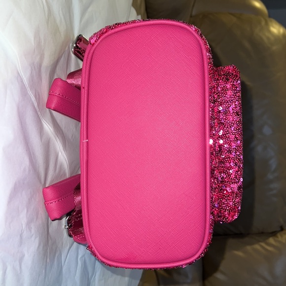 Minnie Mouse Sequin Loungefly Mini Backpack – Magenta - Picture 12 of 14